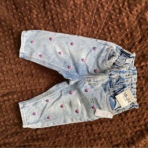 Disney Denim Bottoms with Pink Minnie Mouse Shirt Accents